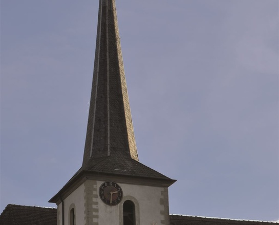 Außenansicht der Filialkirche St. Peter und Paul, Obersfeld
