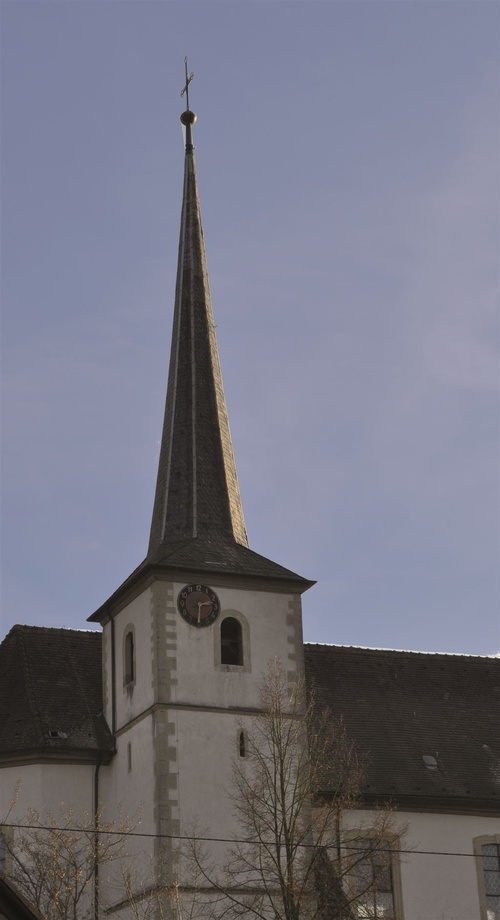 Außenansicht der Filialkirche St. Peter und Paul, Obersfeld