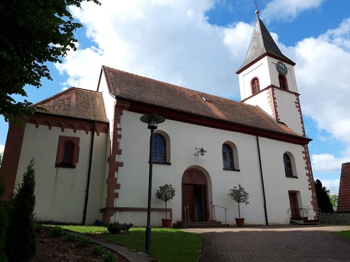 Außenansicht der Filialkirche St. Margareta, Duttenbrunn