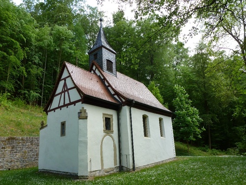 Außenansicht der Radegundiskapelle, Müdesheim